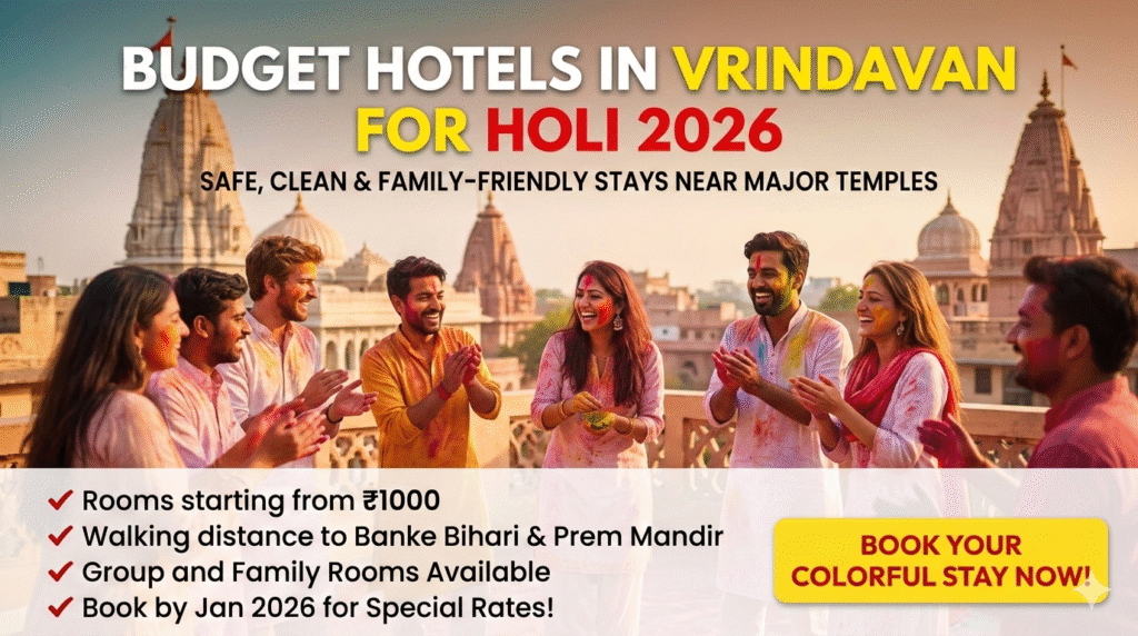 Budget Hotels Near Mathura for Holi