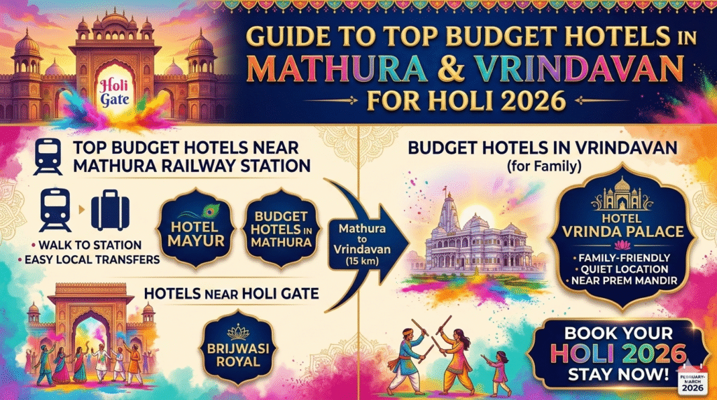 Budget Hotels Near Mathura for Holi